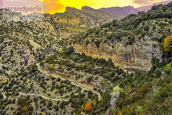 Spanien  Provinz Huesca  Autonome Gemeinschaft Aragonien  Naturpark Sierra y CaÃ±ones de Guara  Schlucht von Mascun