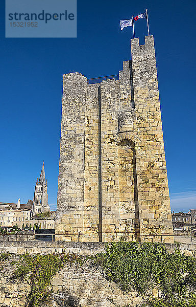 Frankreich  Gironde  Saint Emilion  Tour du Roy (13. Jahrhundert  UNESCO-Welterbe)