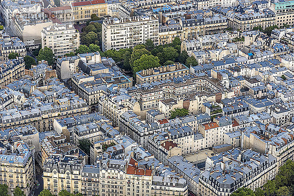 Frankreich  7. Arrondissement von Paris  Blick vom Eiffelturm (rue Saint Dominique  rumänische Botschaft)