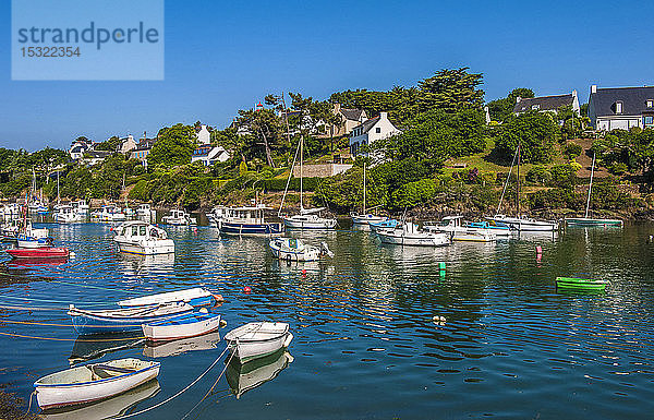 Frankreich  Bretagne  Clohars-Carnoet  Hafen von Doelan