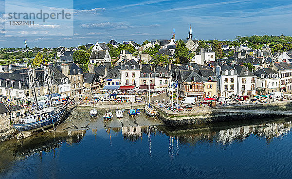 Frankreich  Bretagne Saint Goustan mittelalterlicher Hafen in Auray
