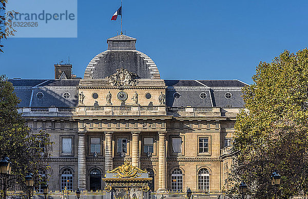 Frankreich  Paris  4. Arrondissement  Ile de la Cite  Palais de Justice (Gerichtsgebäude) vom Boulevard du Palais aus gesehen