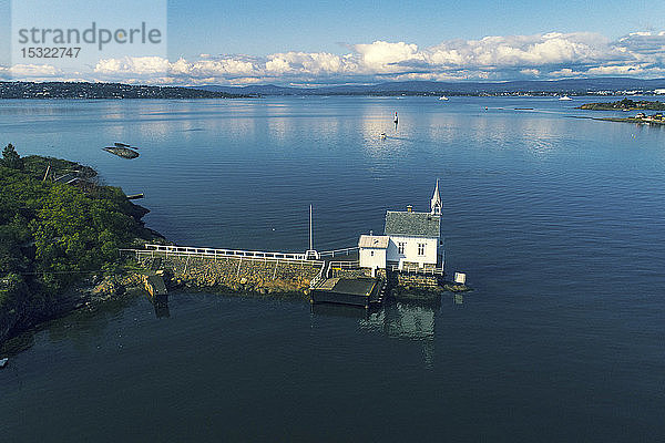 Europa  Norwegen  Nordland  Oslo  Oslofjord. Leuchtturm Heggholmen