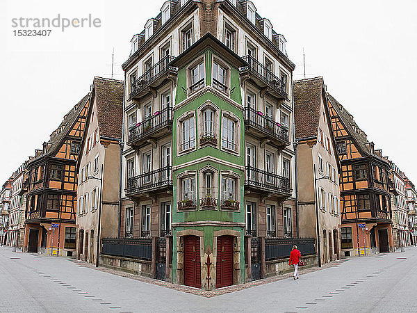 Fotomontage aus mehreren Aufnahmen in Straßburg (Frankreich). Sommer 2018