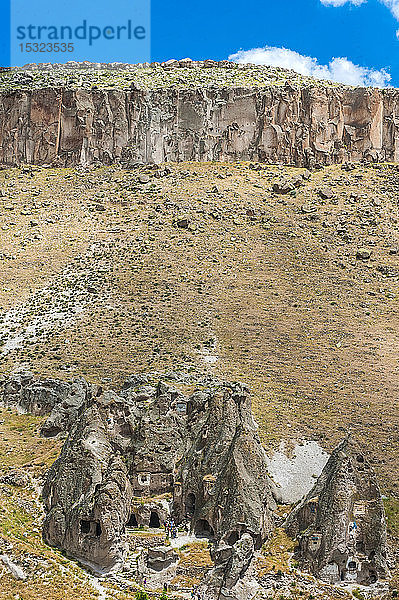 Türkei  Goreme-Nationalpark und Felsenstätten von Kappadokien  die Schlangen-Troglodyten-Kirche (9.-13. Jahrhundert)  Soganli-Tal (UNESCO-Welterbe)