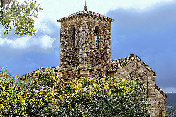 Spanien  Autonome Gemeinschaft Aragonien  Naturpark Sierra und CaÃ±ones  Naturpark Rio Vero (UNESCO-Welterbe)  Kirche von Asque