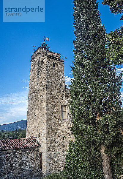 Frankreich  Vaucluse  Glockenturm von Malaucene