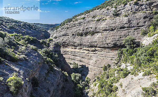 Spanien  Autonome Gemeinschaft Aragonien  Naturpark Sierra y CaÃ±ones de Guara  Schlucht von Las Gargantas