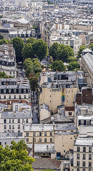 Frankreich  18. Arrondissement von Paris  Stadtteil Clignancourt  Blick von der Kuppel der Herz-Jesu-Basilika in Paris