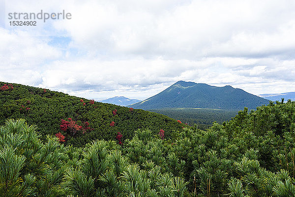 Wanderung auf den Vulkan Meakandake  Präfektur Hokkaido  Japan