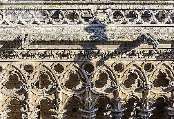 Frankreich  Paris  4. Arrondissement  Ile de la Cite  Architekturdetails eines Turms der Kathedrale Notre-Dame