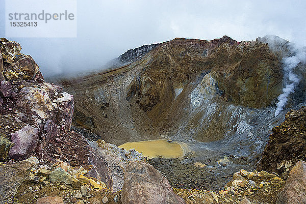 Wanderung auf den Vulkan Meakandake  Präfektur Hokkaido  Japan