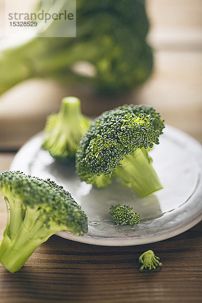 Frische Broccoliröschen