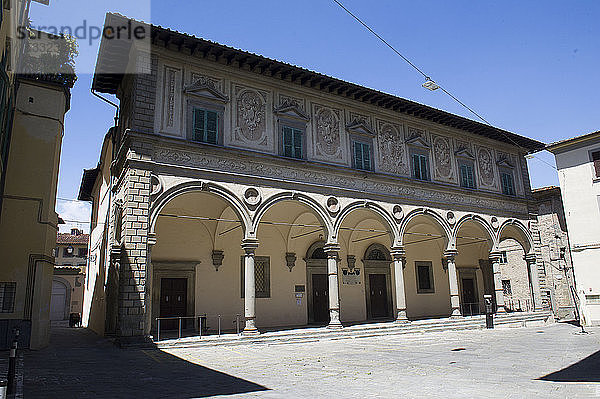 Italien  Toskana  Pistoia  das Gebäude der Stadtbibliothek Forteguerriana