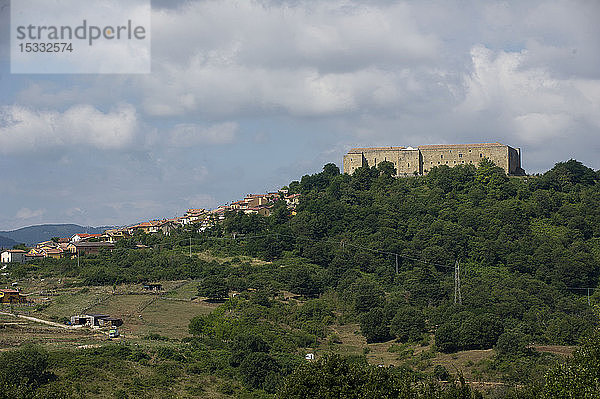 Europa  Italien  Basilikata  Stadt und Burg von Melfi  mittelalterliches Dorf