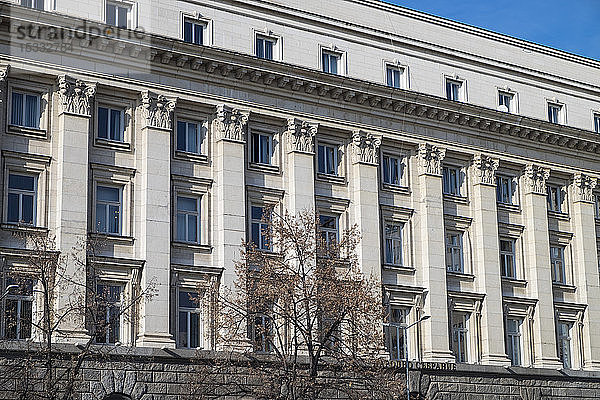 Bulgarien  Sofia  Ehemaliges Haus der Kommunistischen Partei  Bürogebäude der Nationalversammlung