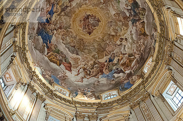 Europa  Italien  Kampanien  Neapel  Kuppel der königlichen Kapelle des Schatzes von St. Januarius  Kathedrale von Neapel