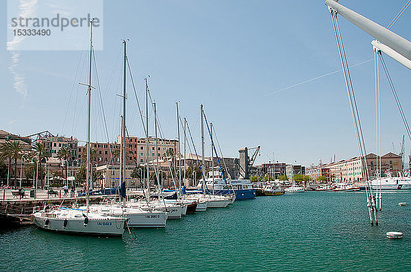 Europa  Italien  Ligurien  Genua  Der alte Hafen