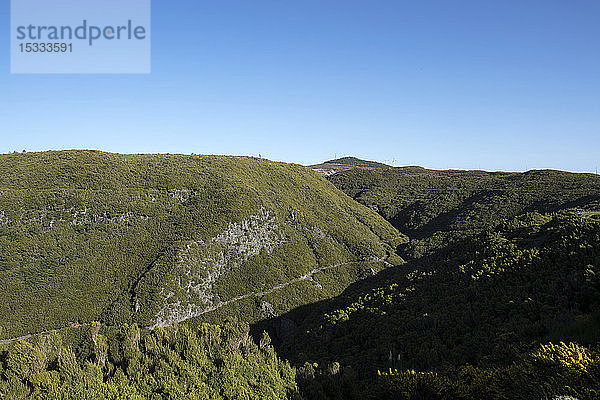 Portugal  Insel Madeira  Hochebene Paul da Serra  Levada do Risco