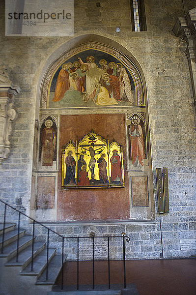 Italien  Toskana  Pistoia  Kathedrale San Zeno  Holzbild der Kreuzigung Christi
