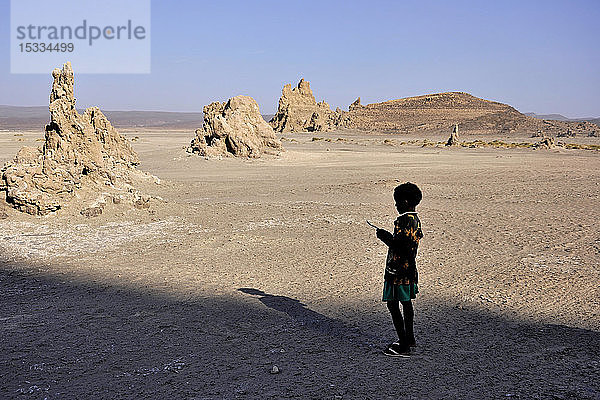 Dschibuti  Gebiet Abbe-See  Junge