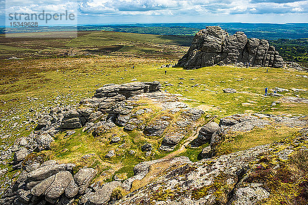 Haytor Rocks  Ilsington  Dartmoor National Park  Devon  England  Vereinigtes Königreich  Europa