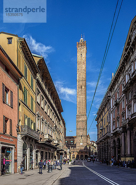 Asinelli-Turm  Bologna  Emilia-Romagna  Italien  Europa