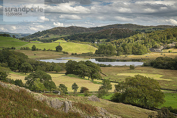 Little Langdale Valley im Lake District National Park  UNESCO-Weltkulturerbe  Cumbria  England  Vereinigtes Königreich  Europa