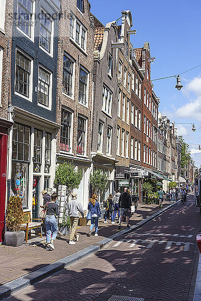 Das Viertel der Neun Straßen (De Negen Straatjes)  ein Viertel mit schrulligen Geschäften und Restaurants  Amsterdam  Nordholland  Niederlande  Europa