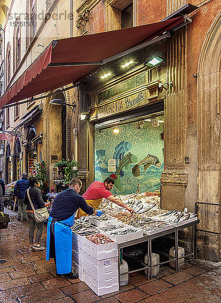Lebensmittelmarkt  Bologna  Emilia-Romagna  Italien  Europa