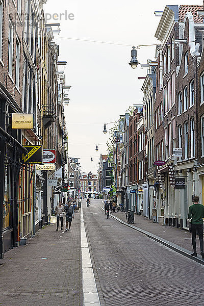 Das Viertel der Neun Straßen (De Negen Straatjes)  ein Viertel mit schrulligen Geschäften und Restaurants  Amsterdam  Nordholland  Niederlande  Europa