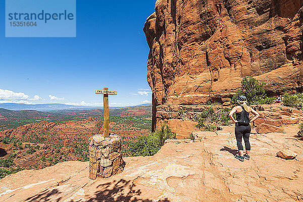 The Saddle of Cathedral Rock  Sedona  Arizona  Vereinigte Staaten von Amerika  Nord-Amerika