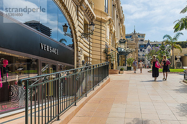 Die vornehme Allee Francois Blanc in Monte Carlo  Monaco  Côte d'Azur  Côte d'Azur  Mittelmeer  Frankreich  Europa