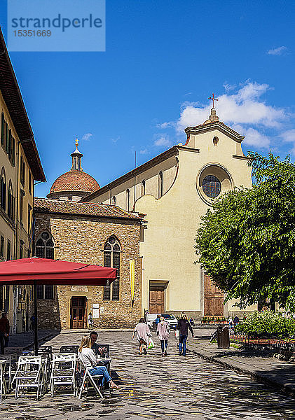 Piazza Santo Spirito  Florenz  Toskana  Italien  Europa