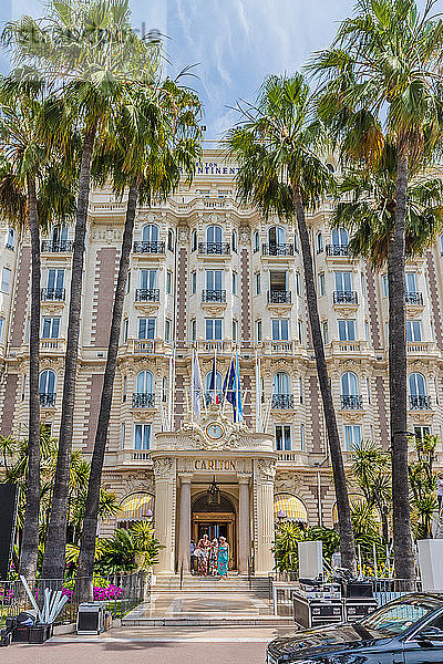 Carlton Hotel in Cannes  Alpes Maritimes  Côte d'Azur  Provence  Côte d'Azur  Frankreich  Mittelmeer  Europa