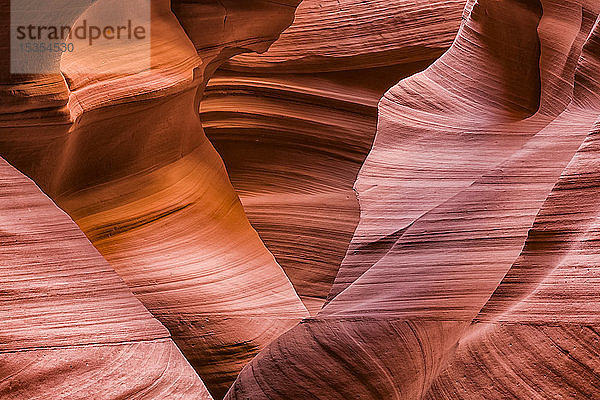 Slot Canyon bekannt als Canyon X  in der Nähe von Page; Arizona  Vereinigte Staaten von Amerika