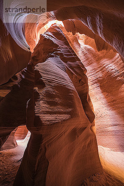 Slot Canyon bekannt als Canyon X  in der Nähe von Page; Arizona  Vereinigte Staaten von Amerika