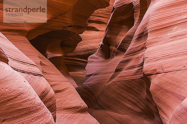 Slot Canyon bekannt als Canyon X  in der Nähe von Page; Arizona  Vereinigte Staaten von Amerika