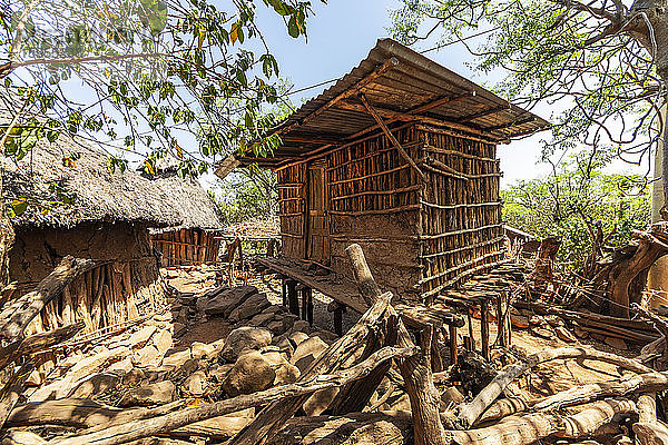 Hühnerstall; Karat-Konso  Äthiopien