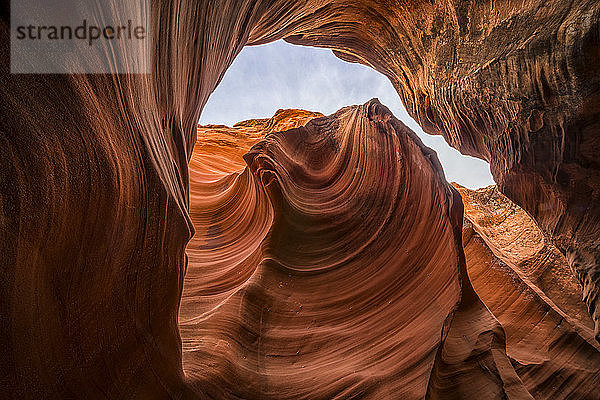 Slot Canyon bekannt als Owl Canyon  in der Nähe von Page; Arizona  Vereinigte Staaten von Amerika