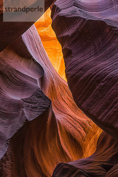 Slot Canyon  bekannt als Antelope Canyon; Page  Arizona  Vereinigte Staaten von Amerika