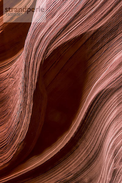 Slot Canyon bekannt als Canyon X  in der Nähe von Page; Arizona  Vereinigte Staaten von Amerika