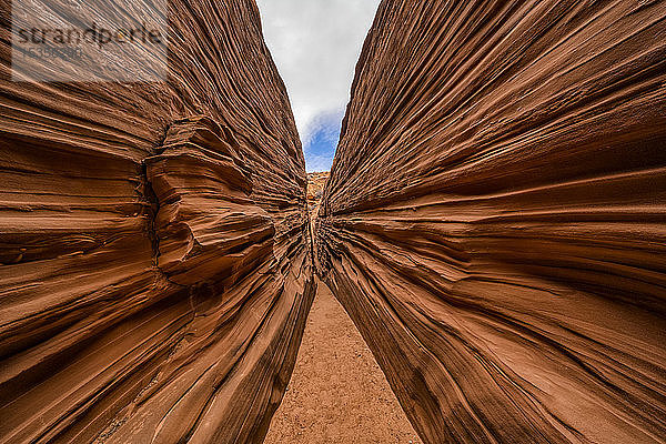 Slot Canyon bekannt als Mountain Sheep Canyon; Page  Arizona  Vereinigte Staaten von Amerika