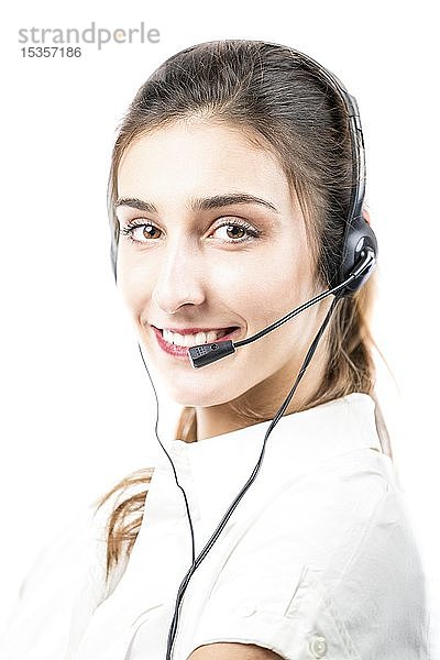 Support-Telefonanbieter im Headset  Spanien  Europa