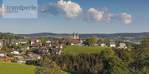 Blick auf St.Märgen im Schwarzwald  Baden Württemberg  Deutschland  Europa