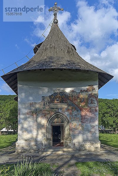 Kirche der Kreuzerhöhung  15. Jahrhundert  Moldaukloster  Patrauti  Gura Humorului  Rumänien  Europa