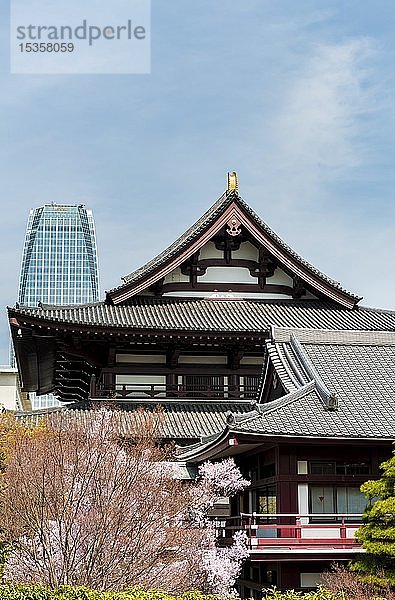 Z?j?ji-Tempel  buddhistische Tempelanlage  traditionelle japanische Architektur  Tokio  Japan  Asien