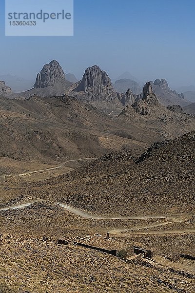 Berge von Assekrem  Tamanrasset  Hoggar-Gebirge  Algerien  Afrika