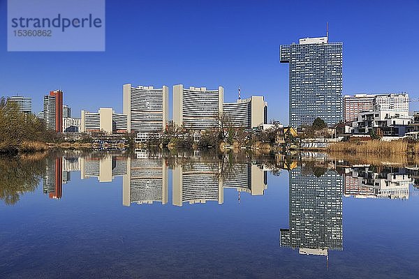 Uno-City  vor Kaiserwasser  Donaustadt  Wien  Österreich  Europa