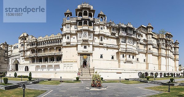 Stadtpalast  Udaipur  Rajasthan  Indien  Asien